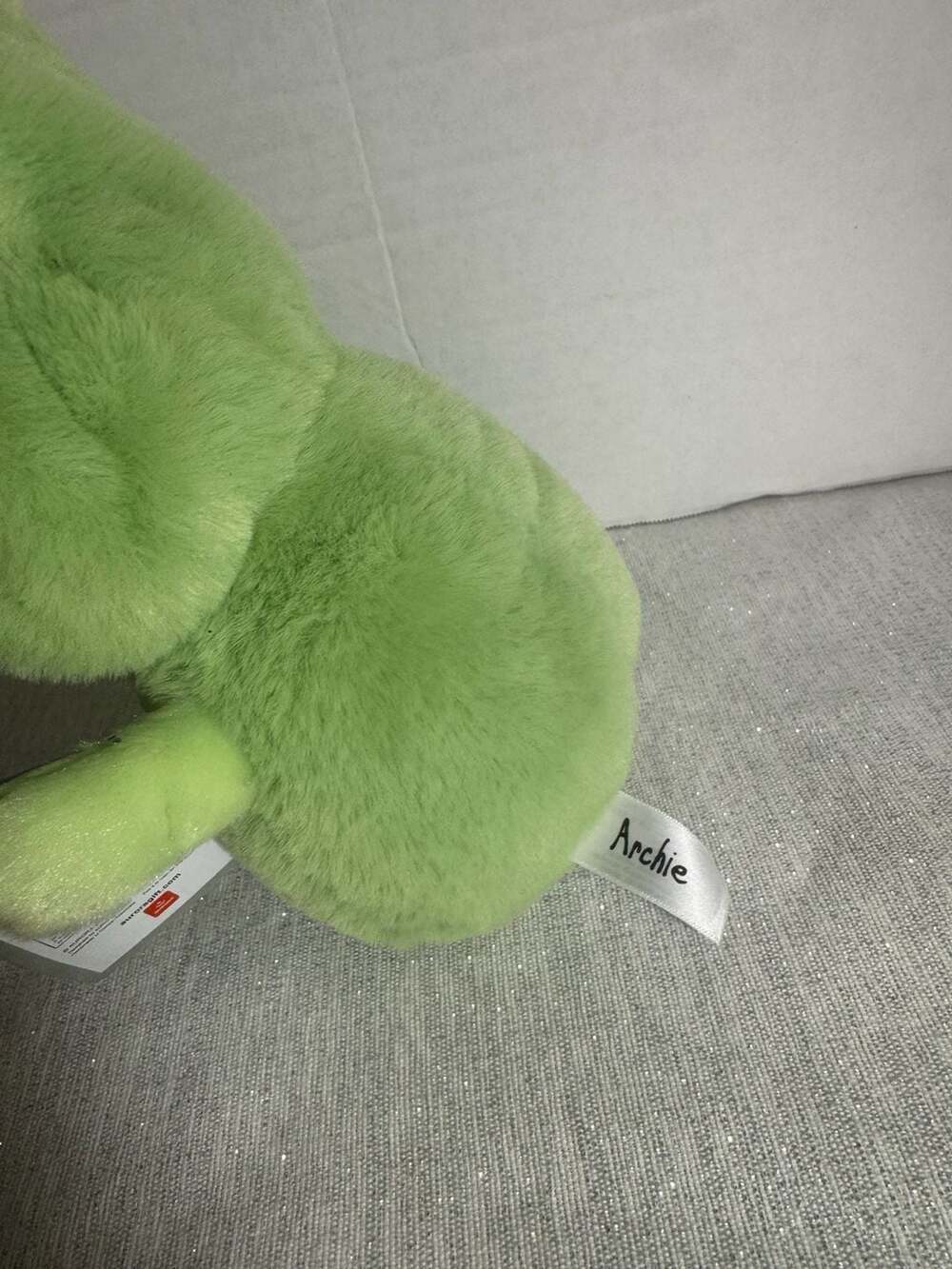Aurora Archie The Frog Bunny Plush Stuffed Animal - Picture 5 of 5